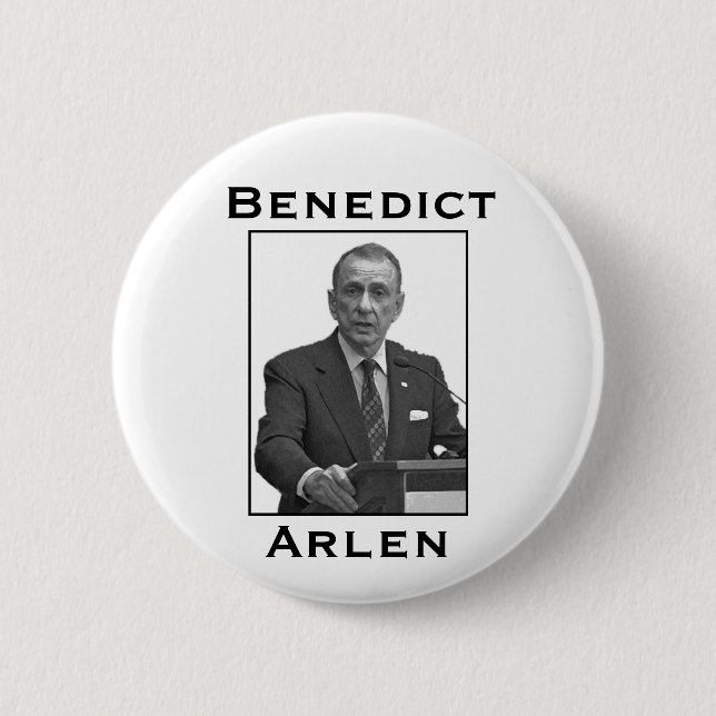 Benedict Arlen 2 Inch Round Button (Front)
