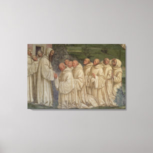 Benedictine Monks, from the Life of St. Benedict ( Canvas Print