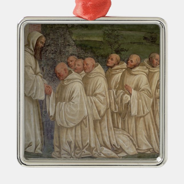 Benedictine Monks, from the Life of St. Benedict ( Metal Ornament (Front)