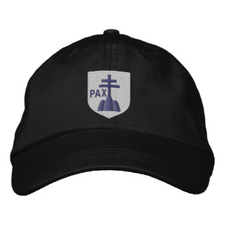 benedictines coat of arms embroidered hat