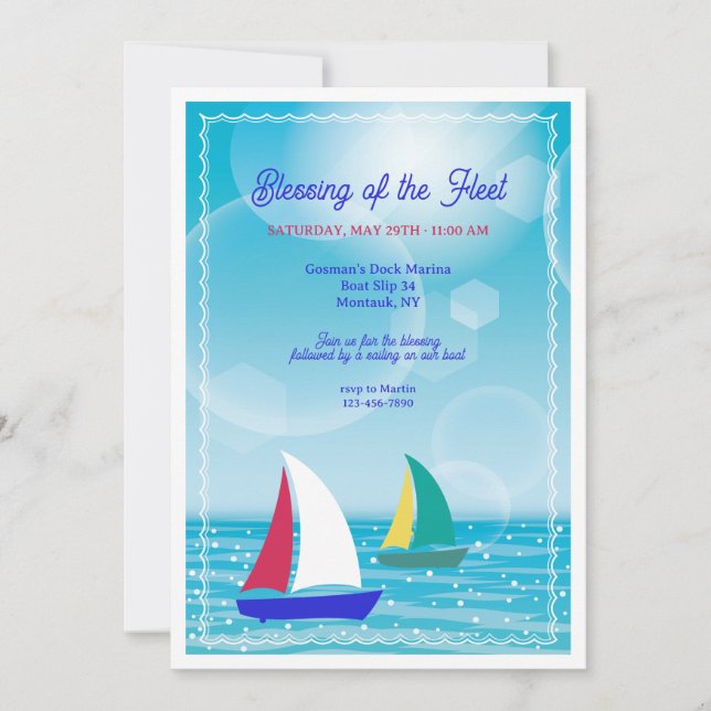 Bénédiction de la flotte Invitation (Devant)