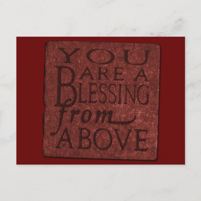 Bénédiction de la vieille carte postale West (Devant)