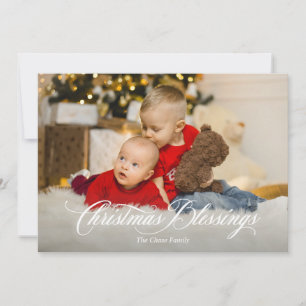 Bénédiction de Noël Carte de Noël