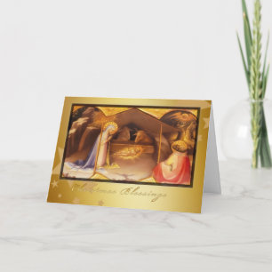 bénédiction de noël, Carte de Noël chrétienne