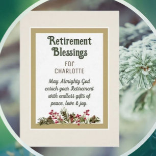 Bénédiction de retraite pour carte d'ami