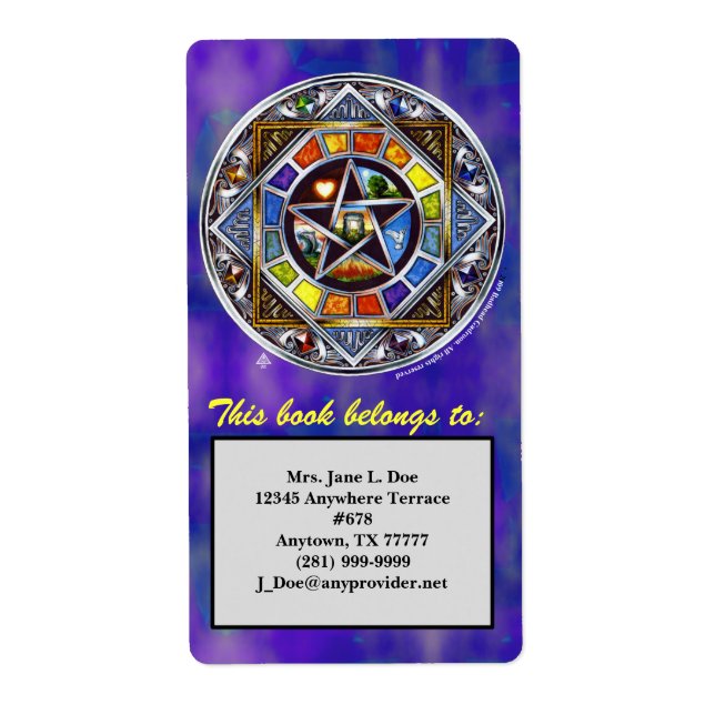 Bénédiction du Étiquette d'identification d'élémen (Devant)