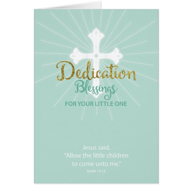 Bénédiction pour le petit un, vert neutre (Devant)