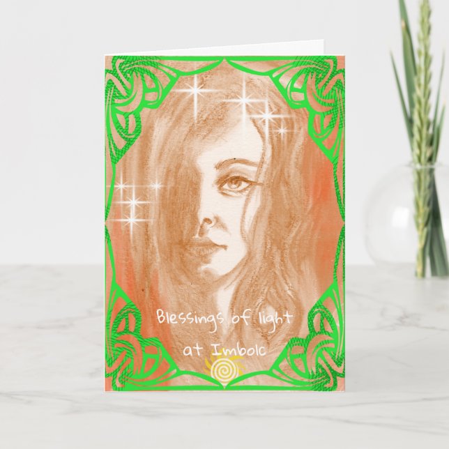 Bénédictions à Imbolc carte de voeux (Devant)