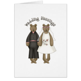 Bénédictions de mariage d'ours de nounours