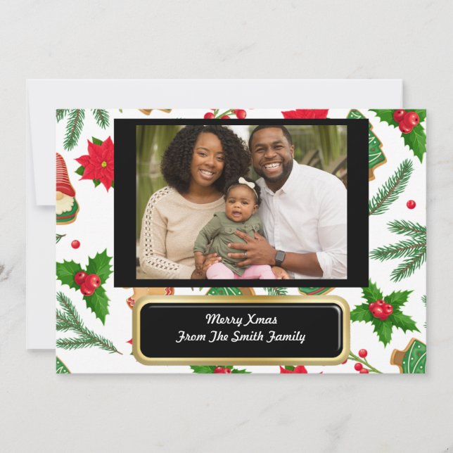 Bénédictions de Noël Carte personnalisée chrétienn (Devant)