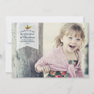 Bénédictions de Noël | Carte photo de vacances