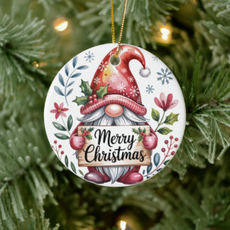 Bénédictions de Noël de gnome Joyeux Noël Ornement