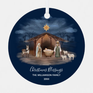 Bénédictions de Noël Ornement en céramique chrétie