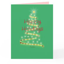 Bénédictions Joyeuses Fêtes Plié Carte de voeux