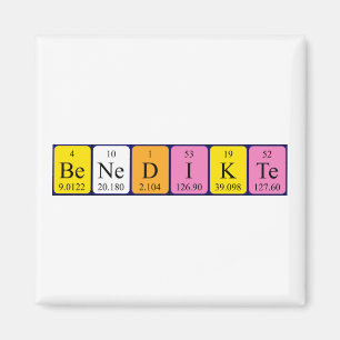 Benedikte periodic table name magnet