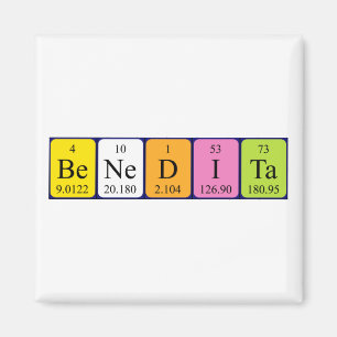 Benedita periodic table name magnet