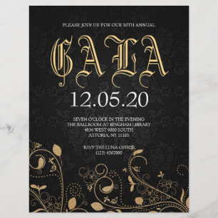 Benefit Gala New Years Party Flyer