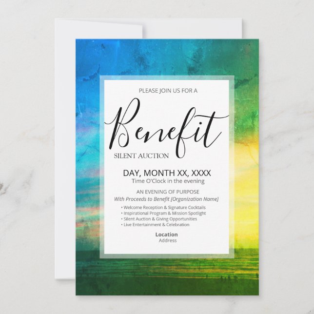 Benefit Invitation Template (Front)