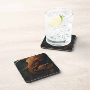 Benevolent Elephants Beverage Coaster