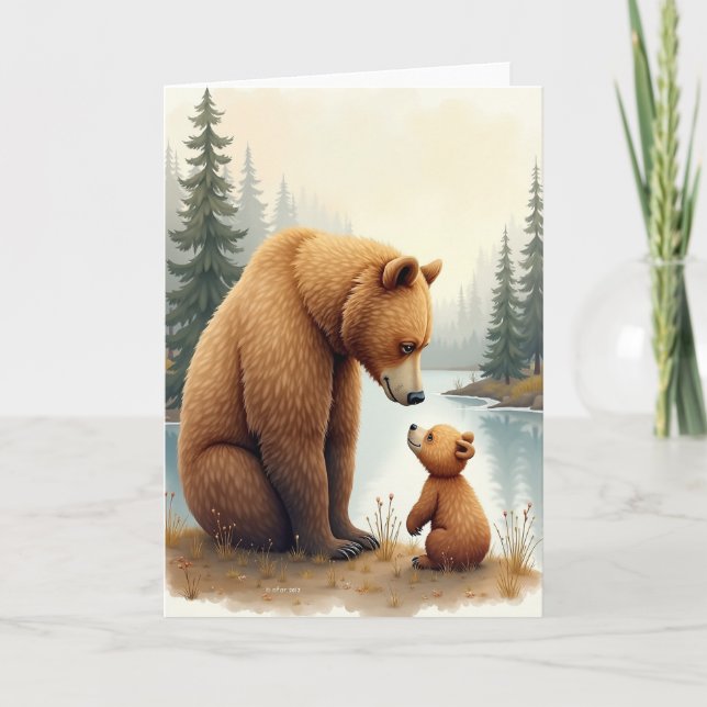 Benevolent Fathers Day Scene Card (Front)