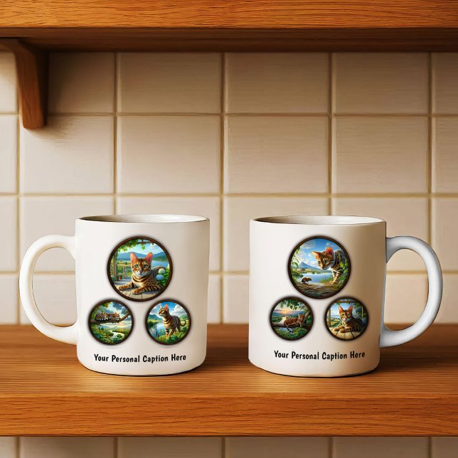 Bengal Cat 6-Image Coffee Mug Design (Creator Uploaded)