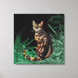 Bengal cat canvas print