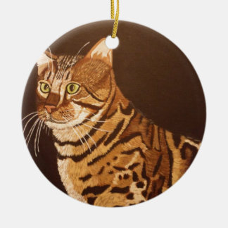 Bengal Cat Ceramic Ornament