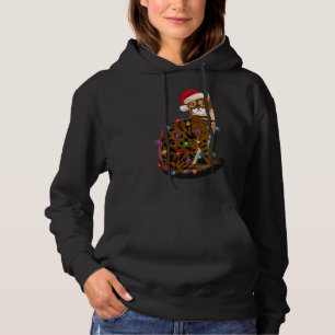 Bengal Cat Christmas Lights Xmas Cat Lover Hoodie