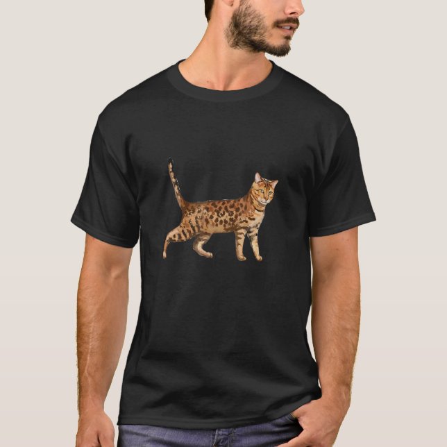 Bengal Cat Ee Ees T-Shirt (Front)