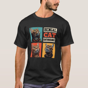 BENGAL CAT ENTHUSIAST Bengal Cat Daddy Vintage T-Shirt