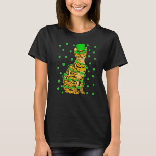 Bengal Cat Leprechaun Hat Bengal Cat St Patrick S  T-Shirt