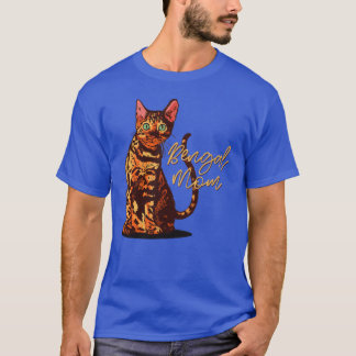 Bengal Cat Mom I Mama Family Pet Friend friend T-Shirt