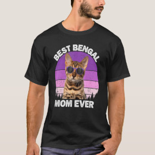 Bengal Cat Mom Vintage Bengal Cat   Owner Kitty Ki T-Shirt