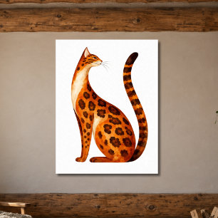 Bengal Cat Profile Poster
