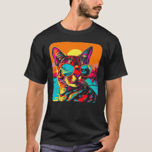 Bengal Cat Summer Beach T-Shirt