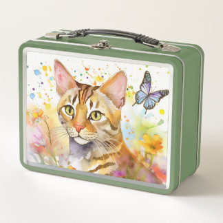 Bengal Cat Themed Lunch Box
