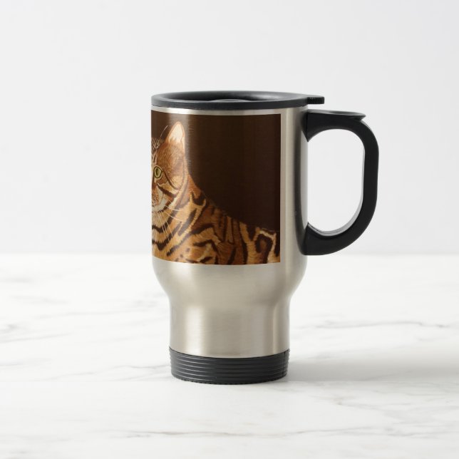 Bengal Cat Travel Mug (Right)