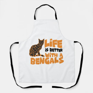 Bengal cats apron