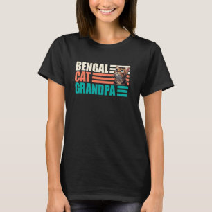 Bengal Cats BENGAL CAT GRANDPA Vintage Bengal Cat  T-Shirt