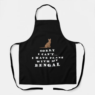 Bengal Cats Cat Cute Funny Apron