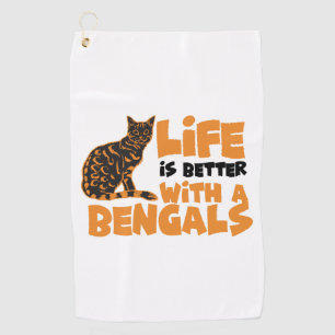 Bengal cats    golf towel