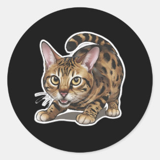 Bengal Classic Round Sticker
