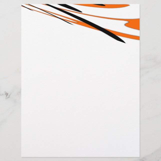 Bengal Colours Squiggly Orange and Black Lines (Front)