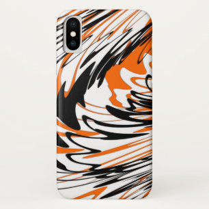 Bengal Colours Squiggly Orange and Black Lines Case-Mate iPhone Case