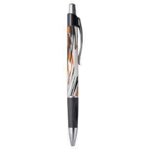 Bengal Colours Squiggly Orange and Black Lines Pen