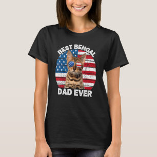 Bengal Dad 4th Of July Bengal Cat Owner Kitty Kit T-Shirt