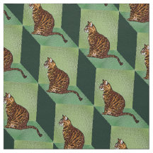 Bengal on a Box Fabric
