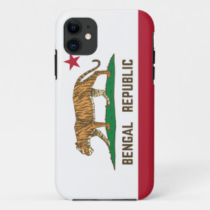Bengal Republic Tiger Flag Bengali Pride iPhone 11 Case