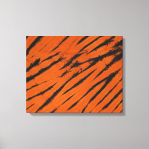 Bengal Stripes Tie Dye Wrapped Canvas