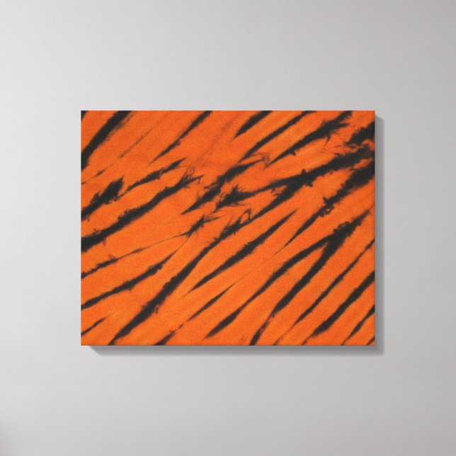 Bengal Stripes Tie Dye Wrapped Canvas (Front)